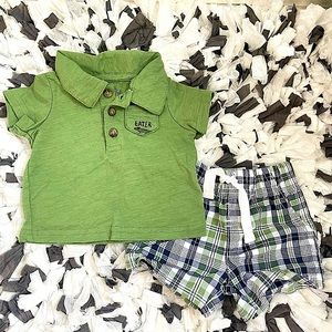 𝐍𝐎𝐓𝟒𝐒𝐀𝐋𝐄.2PC Carter’s Polo & Short Set